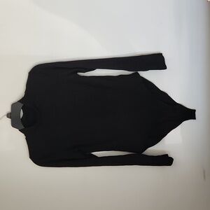 Black long sleeve body suit. Large, fits like a medium.